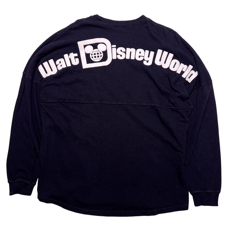 Walt Disney World Spirit‎ Jersey Long Sleeve Shirt Adults Medium Black